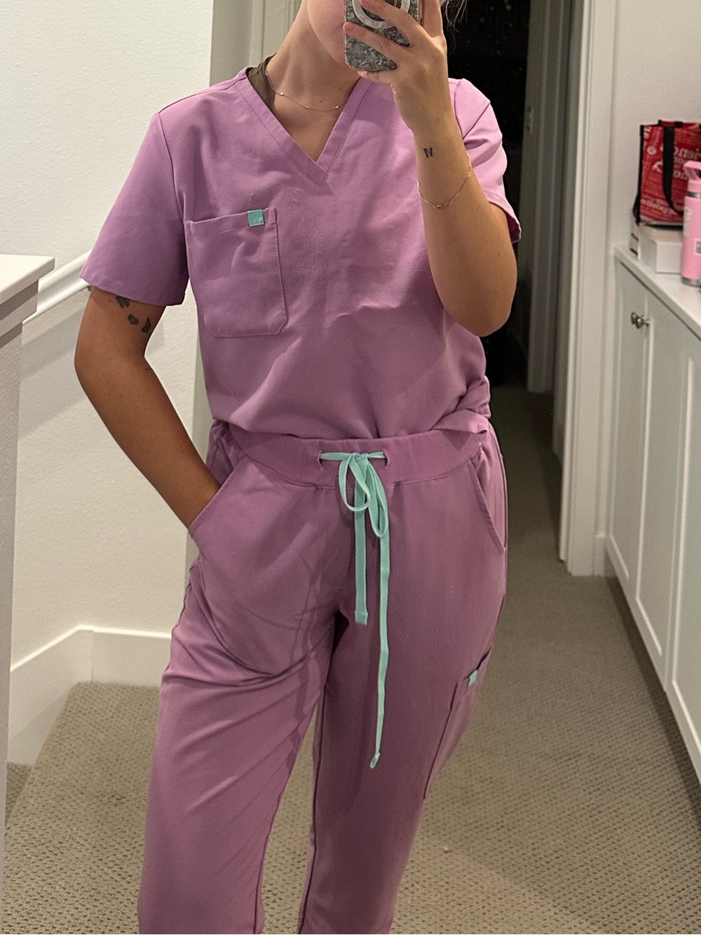 Womens Garde Malade Scrub Set - M